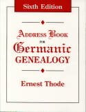 Address Book For Germanic Genealogy