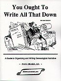 You Ought To Write All That Down